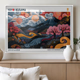 43879290-MGV-FP-36X24-3P_White-Japanese Abstract Wall Art – Mount Fuji Cherry Blossom Canvas Print, Modern Asian Inspired Landscape Decor for Living Room,