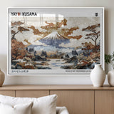 80111817-MGV-FP-36X24-3P_White-Japanese Landscape Wall Art – Mount Fuji Autumn Canvas Print, Asian Inspired Nature Decor for Living Room, Bedroom, Office or