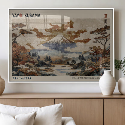 11778299-MGV-FP-36X24-3P_White-Japanese Landscape Wall Art – Mount Fuji Canvas Print, Asian Inspired Nature Decor for Living Room, Bedroom, Office or Studio