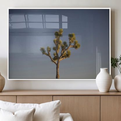 54552043-MGV-FP-36X24-3P_White-Joshua Tree Art Wall Art Canvas Print, Framed Desert Landscape Art Picture Print, Southwestern Nature Perfect Southwestern Boho