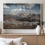 44565953-MGV-FP-36X24-3P_White-Mountain Landscape Wall Art Canvas Print, Framed Snowy Peaks Art Picture Print, Rugged Highlands Perfect Rustic Adventure Decor
