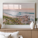 27332135-MGV-FP-36X24-3P_White-Coastal Sunset Wall Art – Ocean Waves and Rocky Shore Canvas Print, Scenic Seaside Photography Decor for Bedroom, Living Room,