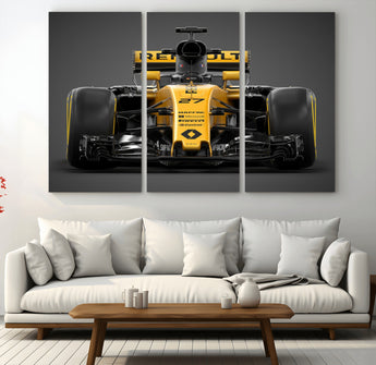 62882-MGV-CV-36X24-Renault F1 Racing Car Print - High-Performance Formula 1 Motorsport Wall Art, Perfect Gift for Racing Fans and Car Enthusiasts