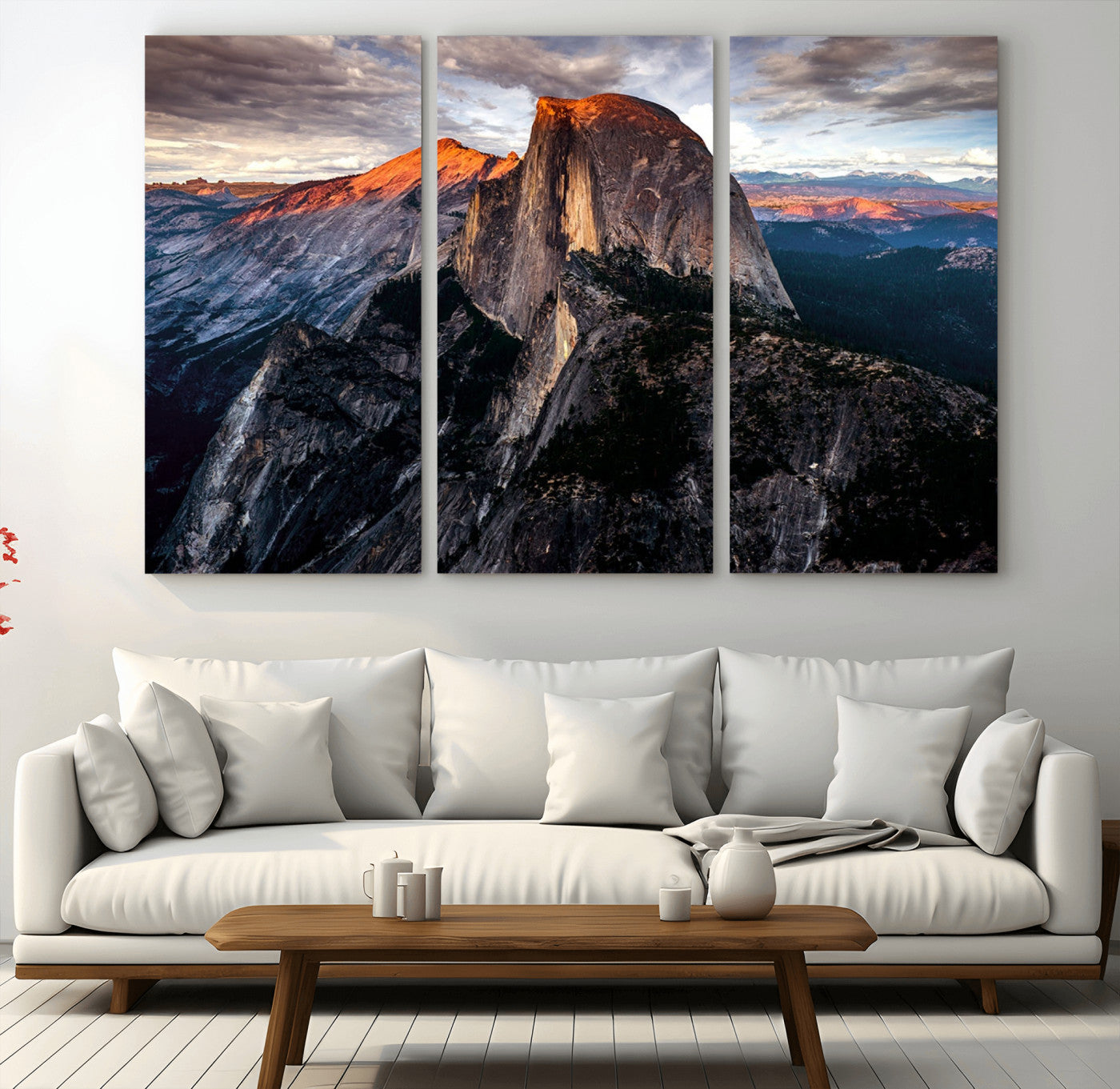 31332-MGV-CV-36X24-Mountain Landscape Wall Art – Majestic Sunset Rock Formation Canvas Print, Nature Scenic Decor for Living Room, Office, Cabin or