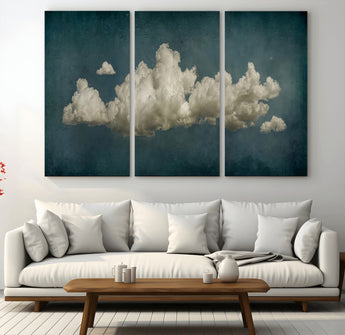 18162-MGV-CV-36X24-Ethereal Cloud Wall Art – Panoramic Sky Canvas Print, Dreamy Atmospheric Decor for Bedroom, Living Room or Office