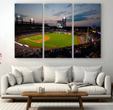 17415-MGV-CV-48X32-3P-Philadelphia Phillies Stadium Wall Art Canvas Print, Framed Citizens Bank Park Art Picture Print, Phillies Stadium Field Perfect