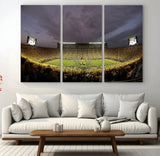 72404-MGV-CV-36X24-Michigan Wolverine Stadium Wall Art Canvas Print, Framed Michigan Stadium Art Picture Print, Football Stadium Perfect Sport Room