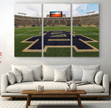 52835-MGV-CV-36X24-Notre Dame Stadium Wall Art Canvas Print, Framed Indiana Stadium Art Picture Print, Notre Dame Field Perfect Sport Room Decor