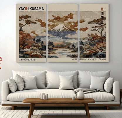 11778299-MGV-CV-36X24-Japanese Landscape Wall Art – Mount Fuji Canvas Print, Asian Inspired Nature Decor for Living Room, Bedroom, Office or Studio