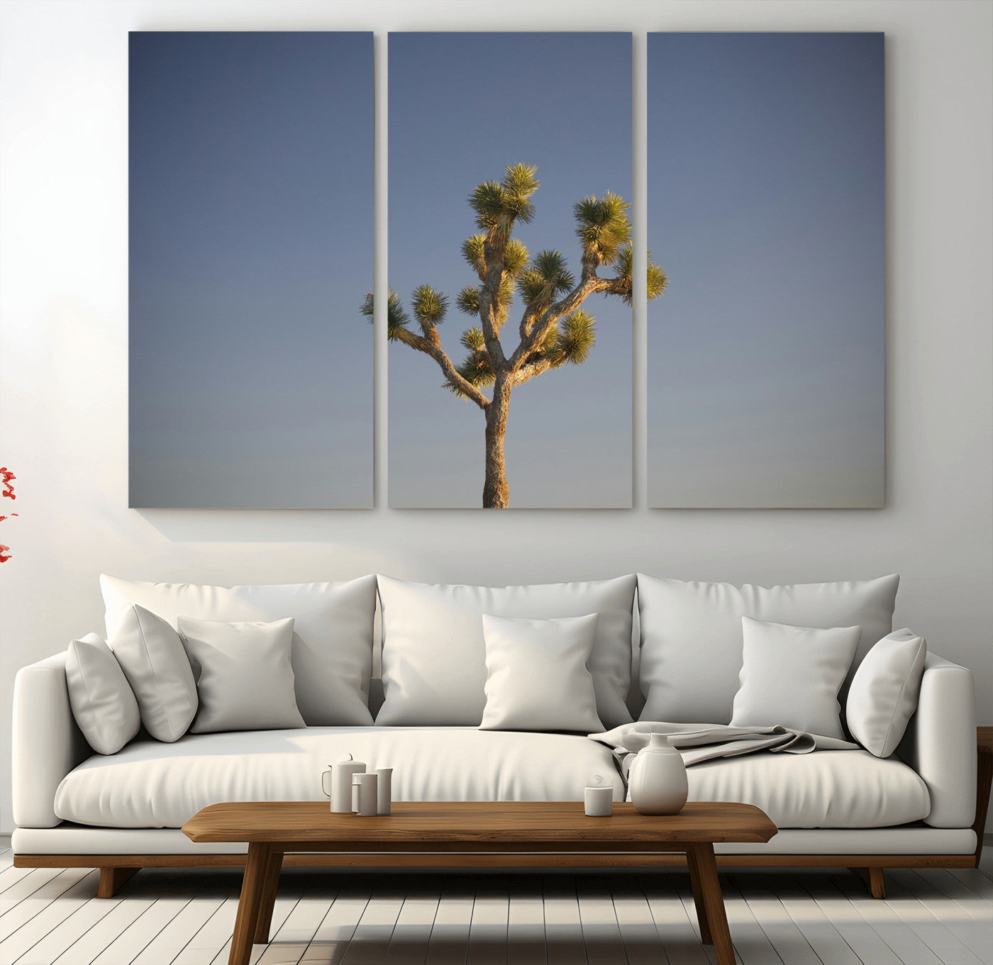 54552043-MGV-CV-36X24-Joshua Tree Art Wall Art Canvas Print, Framed Desert Landscape Art Picture Print, Southwestern Nature Perfect Southwestern Boho