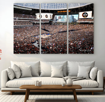 38616413-MGV-CV-36X24-Chicago Dome Stadium Wall Art – Futuristic Basketball Final Four Arena Canvas Print, Modern Sports Fan Decor for Man Cave or