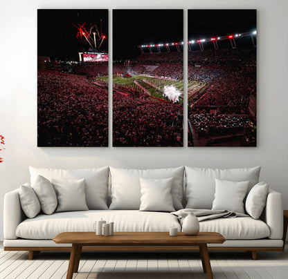 60690191-MGV-CV-48X32-3P-William Brice Stadium Wall Art – Baseball Artwork Print for Game Room, Basement, Dorm or Office Wall Decor