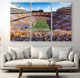 77097951-MGV-CV-36X24-Neyland Stadium Wall Art – Panoramic Tennessee Volunteers Football Field Canvas Print, Game Day Decor for Office, Man Cave, Living