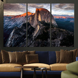 31332-MGV-CV-36X24-Mountain Landscape Wall Art – Majestic Sunset Rock Formation Canvas Print, Nature Scenic Decor for Living Room, Office, Cabin or