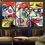 37796-MGV-CV-36X24-Picasso Style Wall Art Canvas Print, Framed Picasso Art Picture Print, Picasso Cubism Perfect Modern Abstract Decor Artwork