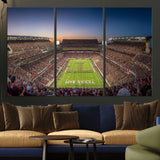 17421-MGV-CV-36X24-Kyle Field Wall Art Canvas Print, Framed Texas Stadium Art Picture Print, Kyle Field Stadium Perfect Sport Room Decor Artwork