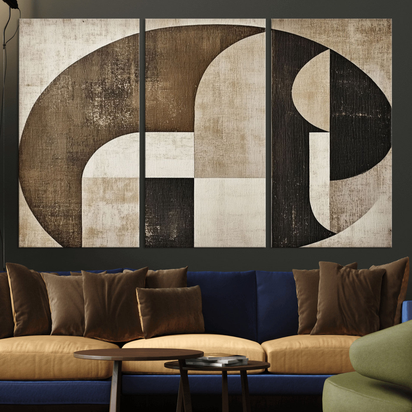 44796-MGV-CV-36X24-Wabi Sabi Wall Art Canvas Print, Framed Geometric Minimalist Art Picture Print, Modern Abstract Perfect Modern Abstract Decor