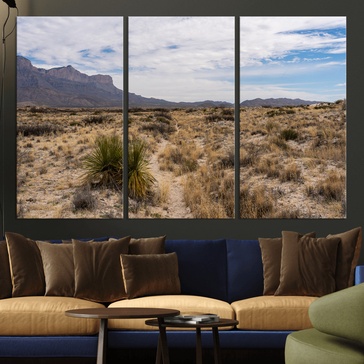 21606563-MGV-CV-36X24-Desert Mountain Wall Art – Southwest Landscape Photography Canvas Print, Rustic Nature Artwork Scenic Western Decor for Living