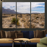 21606563-MGV-CV-36X24-Desert Mountain Wall Art – Southwest Landscape Photography Canvas Print, Rustic Nature Artwork Scenic Western Decor for Living