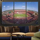 29492070-MGV-CV-36X24-William Brice Stadium Canvas Wall Art – Football Game, Stadium Crowd, Fans, Energy, Team Spirit, Daytime Outdoor Event Print for