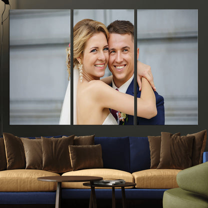 CSTM6030-MGV-CV-36X24-Custom Canvas Wall Art – Personalized Photo Print for Wedding, Anniversary or Gift, Ready to Hang Canvas for Home Decor