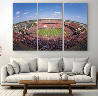 29492070-MGV-CV-36X24-William Brice Stadium Canvas Wall Art – Football Game, Stadium Crowd, Fans, Energy, Team Spirit, Daytime Outdoor Event Print for