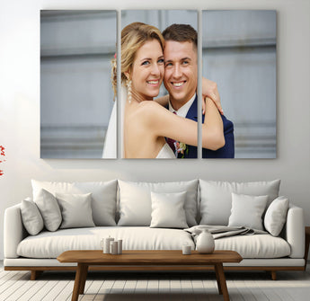 CSTM6030-MGV-CV-36X24-Custom Canvas Wall Art – Personalized Photo Print for Wedding, Anniversary or Gift, Ready to Hang Canvas for Home Decor