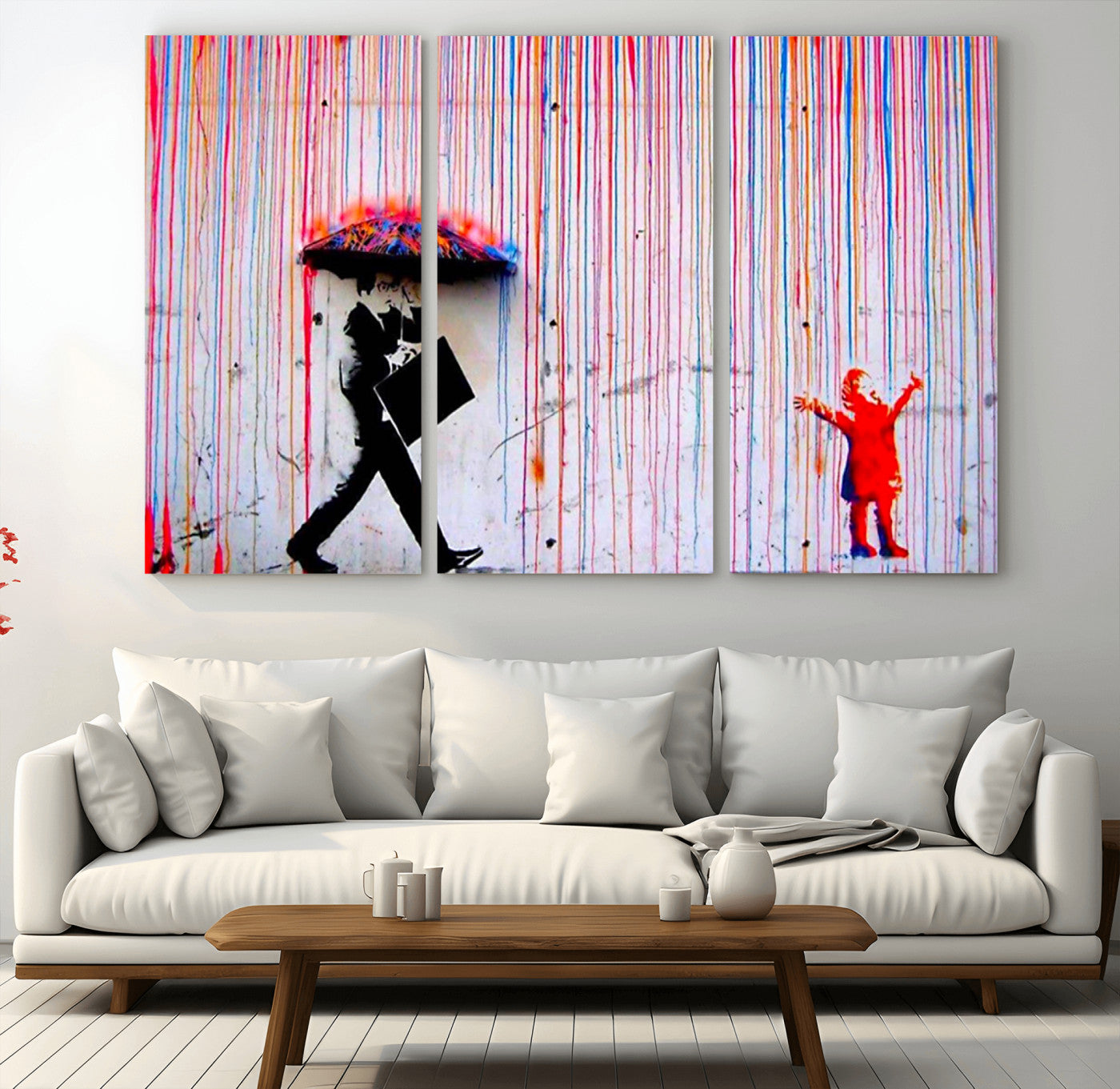 69505-MGV-CV-36X24-Graffiti Girl Wall Art Canvas Print, Framed Urban Contrast Art Picture Print, Vibrant Graffiti Perfect Urban Pop Decor Artwork
