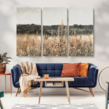 46308-MGV-CV-36X24-Wildflower Field Wall Art – Rustic Meadow Landscape Canvas Print, Country Nature Decor for Living Room, Bedroom or Farmhouse