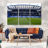 59508-MGV-CV-36X24-Chelsea Stadium Wall Art – Stamford Bridge Football Arena Canvas Print, Iconic Soccer Artwork for Living Room, Office, Game Room