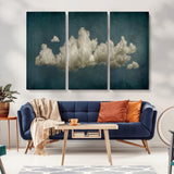 18162-MGV-CV-36X24-Ethereal Cloud Wall Art – Panoramic Sky Canvas Print, Dreamy Atmospheric Decor for Bedroom, Living Room or Office