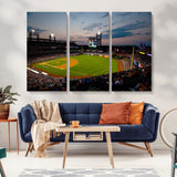 17415-MGV-CV-36X24-Philadelphia Phillies Stadium Wall Art Canvas Print, Framed Citizens Bank Park Art Picture Print, Phillies Stadium Field Perfect