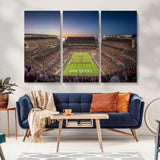17421-MGV-CV-36X24-Kyle Field Wall Art Canvas Print, Framed Texas Stadium Art Picture Print, Kyle Field Stadium Perfect Sport Room Decor Artwork
