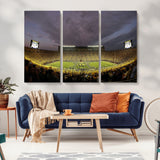 72404-MGV-CV-36X24-Michigan Wolverine Stadium Wall Art Canvas Print, Framed Michigan Stadium Art Picture Print, Football Stadium Perfect Sport Room