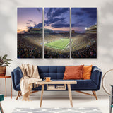 50825-MGV-CV-36X24-Notre Dame Stadium Wall Art Canvas Print, Framed Indiana Stadium Art Picture Print, Football Stadium Perfect Sports Room Decor