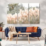 21826392-MGV-CV-36X24-Pampas Grass Wall Art Canvas Print, Framed Soft Pampas Art Picture Print, Pastel Grasses Perfect Soft Neutral Boho Decor Artwork