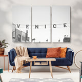 68254589-MGV-CV-36X24-Venice Sign Wall Art Canvas Print, Framed Venice Letters Art Picture Print, Los Angeles Perfect Minimalist Urban Decor Artwork
