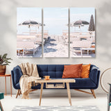 67623952-MGV-CV-36X24-Minimalist Beach Wall Art Canvas Print, Framed Pastel Sand Art Picture Print, Beach Aesthetic Perfect Coastal Minimalist Decor