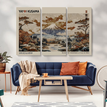 11778299-MGV-CV-36X24-Japanese Landscape Wall Art – Mount Fuji Canvas Print, Asian Inspired Nature Decor for Living Room, Bedroom, Office or Studio