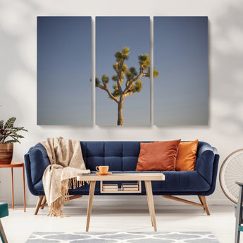 54552043-MGV-CV-36X24-Joshua Tree Art Wall Art Canvas Print, Framed Desert Landscape Art Picture Print, Southwestern Nature Perfect Southwestern Boho