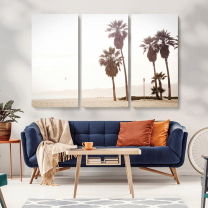 48255923-MGV-CV-36X24-Coastal Light Wall Art Canvas Print, Framed Relaxing Shoreline Art Picture Print, Minimalist Ocean Perfect Tropical Serenity Decor