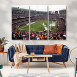 18347149-MGV-CV-36X24-Soldier Field Wall Art – Chicago Bears Football Stadium Canvas Print, Game Day Sports Decor for Man Cave, Bar, Office, or Living