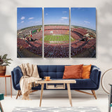 29492070-MGV-CV-36X24-William Brice Stadium Canvas Wall Art – Football Game, Stadium Crowd, Fans, Energy, Team Spirit, Daytime Outdoor Event Print for