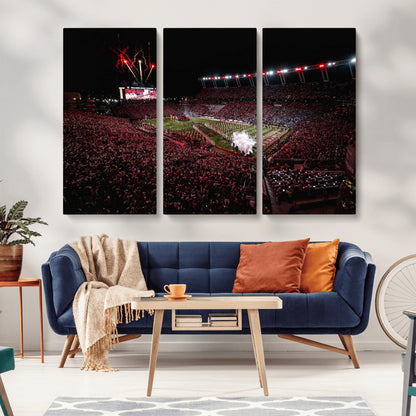 60690191-MGV-CV-36X24-William Brice Stadium Wall Art – Baseball Artwork Print for Game Room, Basement, Dorm or Office Wall Decor