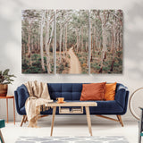 24760563-MGV-CV-36X24-Forest Wall Art – Tranquil Woodland Path Canvas Print, Scenic Nature Photography Decor for Bedroom, Living Room, Office, Cabin or