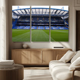 59508-MGV-CV-36X24-Chelsea Stadium Wall Art – Stamford Bridge Football Arena Canvas Print, Iconic Soccer Artwork for Living Room, Office, Game Room
