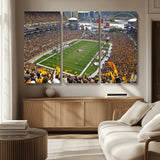 51419-MGV-CV-36X24-Heinz Field Wall Art Canvas Print, Framed Pittsburgh Stadium Field Art Picture Print, Heinz Stadium Field Perfect Sports Room