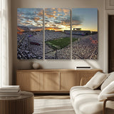 38807-MGV-CV-36X24-Beaver Stadium Wall Art Canvas Print, Framed Beaver Stadium Field Art Picture Print, Football Stadium Perfect Sport Room Decor