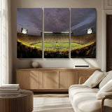72404-MGV-CV-36X24-Michigan Wolverine Stadium Wall Art Canvas Print, Framed Michigan Stadium Art Picture Print, Football Stadium Perfect Sport Room