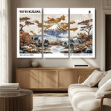 80111817-MGV-CV-36X24-Japanese Landscape Wall Art – Mount Fuji Autumn Canvas Print, Asian Inspired Nature Decor for Living Room, Bedroom, Office or